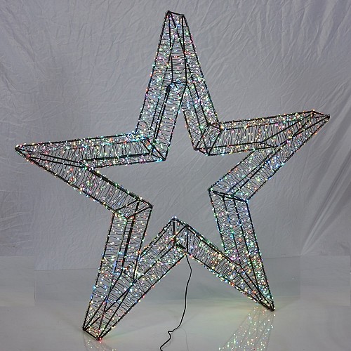 Χριστουγεννιάτικο Αστέρι 3D 800Led RGB Multi 36εκ