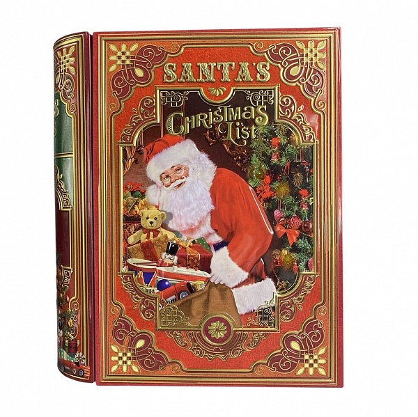 Χριστουγεννιάτικο Koυτί Μεταλλικό Βιβλίο Santa Box List