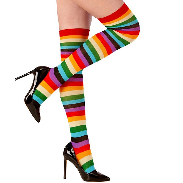 Αποκριάτικες Κάλτσες Ριγέ Rainbow 70DEN