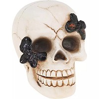 Skull butterfly decor 8cm