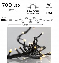 700LED ALL FLASHING WARM 70m