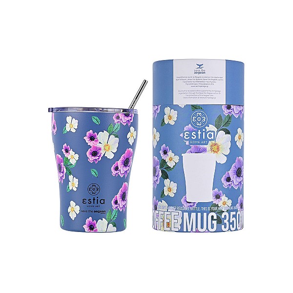  COFFEE MUG SAVE THE AEGEAN 350ml GARDEN BLUE