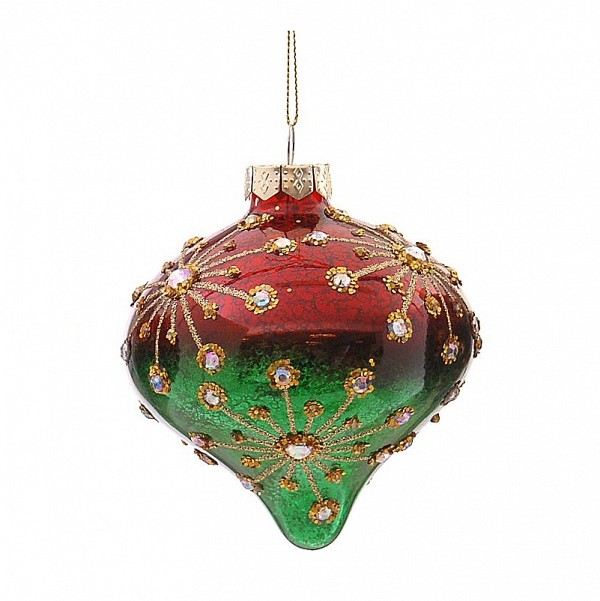   Retro Red/Green Snowflake