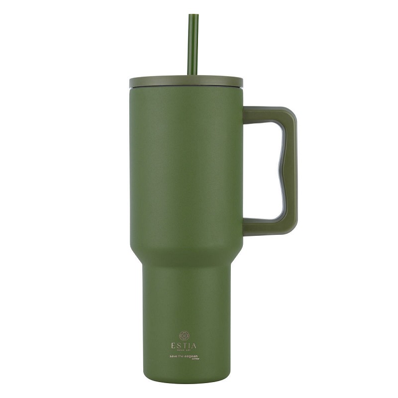  STRAW TUMBLER XL SAVE THE AEGEAN 1200ml FOREST SPIRIT
